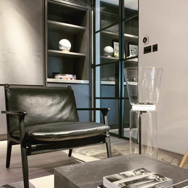 Interior Crittall steel door in a London penthouse